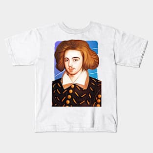 English Playwright Christopher Marlowe illustration Kids T-Shirt